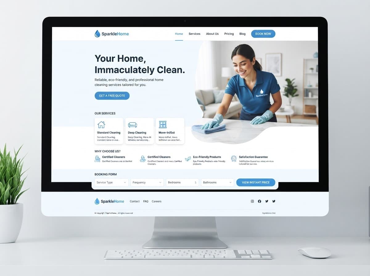 Fresh & Co. Cleaning website screenshot