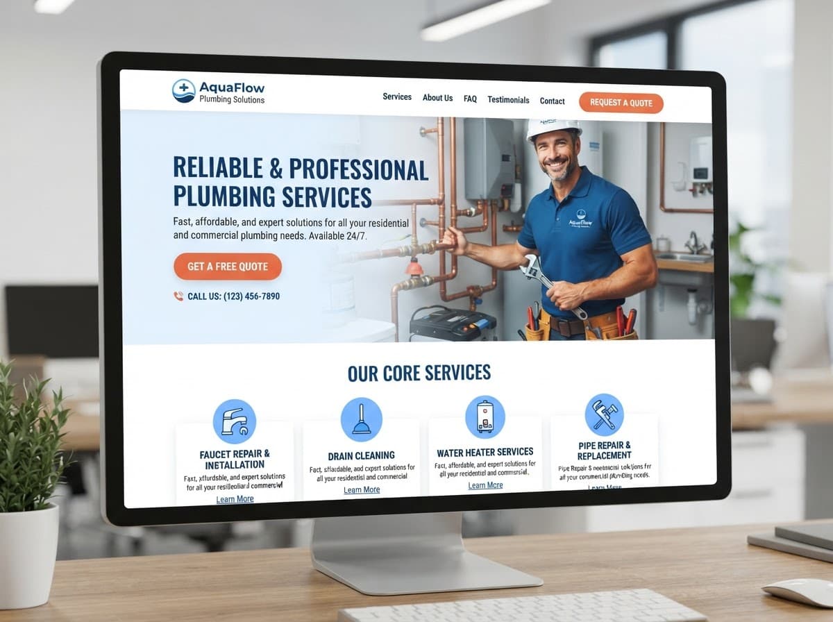 Summit Plumbing website screenshot
